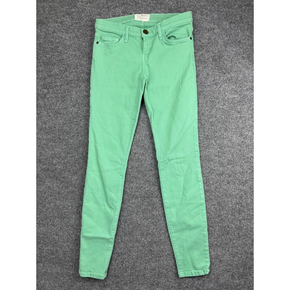 Current Elliott Jeans Womens 26 Green Ankle Skinny Winter Green Stretch